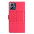 For Motorola Moto G14 4G Diamond Embossed Skin Feel Leather Phone Case(Red)