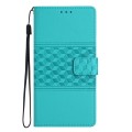 For Motorola Moto G54 5G Diamond Embossed Skin Feel Leather Phone Case(Blue)