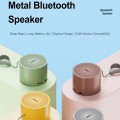EWA A129 Mini Bluetooth 5.0 Bass Radiator Metal Speaker(White)