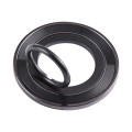 Rotating Ring Metal Mobile Phone Holder(Black)