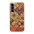 For Samsung Galaxy S23+ 5G Denior Flower Language Series Electroplated Phone Case(Yellow)