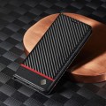 For Xiaomi Redmi Note 13 5G LC.IMEEKE Carbon Fiber Texture Flip Leather Phone Case(Horizontal Black)