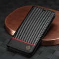 For Xiaomi Poco X6 Pro 5G LC.IMEEKE Carbon Fiber Texture Flip Leather Phone Case(Horizontal Black)