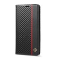 For Xiaomi Poco X6 Pro 5G LC.IMEEKE Carbon Fiber Texture Flip Leather Phone Case(Vertical Black)