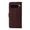 For Google Pixel 9 Pro Classic Calf Texture Flip Leather Phone Case(Brown)