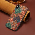 For iPhone XS / X Four Seasons Flower Language Series TPU Phone Case(Winter Blue)