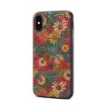 For iPhone XS Max Four Seasons Flower Language Series TPU Phone Case(Spring Green)