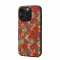 For iPhone 13 Pro Four Seasons Flower Language Series TPU Phone Case(Summer Red)
