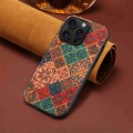 For iPhone 15 Pro Max Four Seasons Flower Language Series TPU Phone Case(Winter Blue)