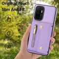 For Samsung Galaxy S23 DF-09 Crossbody Litchi texture Card Bag Design PU Phone Case(Purple)