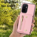For Samsung Galaxy A33 DF-09 Crossbody Litchi texture Card Bag Design PU Phone Case(Pink)