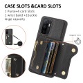 For Samsung Galaxy A53 5G DF-09 Crossbody Litchi texture Card Bag Design PU Phone Case(Black)