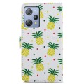 For Blackview A53 Pro Painted Pattern Horizontal Flip Leather Phone Case(Pineapple)