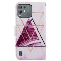 For Blackview A55 Pro Painted Pattern Horizontal Flip Leather Phone Case(Marble)