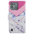 For Blackview A55 Pro Painted Pattern Horizontal Flip Leather Phone Case(Smoke Marble)