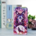 For Xiaomi 13T 5G Painted Pattern Horizontal Flip Leather Phone Case(Wolf Totem)