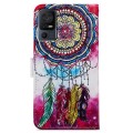 For TCL 40 SE Painted Pattern Horizontal Flip Leather Phone Case(Dreamcatcher)