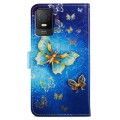 For TCL 403 Painted Pattern Horizontal Flip Leather Phone Case(Butterfly)