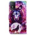For TCL 403 Painted Pattern Horizontal Flip Leather Phone Case(Wolf Totem)