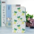For ZTE Blade A52 Painted Pattern Horizontal Flip Leather Phone Case(Pineapple)