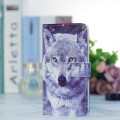 For ZTE Blade A73 4G Painted Pattern Horizontal Flip Leather Phone Case(White Wolf)