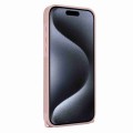 For iPhone 12 Pro Rhombic Texture Phone Case with Dual Lanyard(Rose Gold)