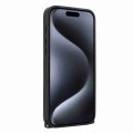 For iPhone 12 Pro Max Rhombic Texture Phone Case with Dual Lanyard(Black)