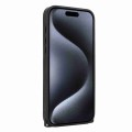 For iPhone 14 Plus Rhombic Texture Phone Case with Dual Lanyard(Black)