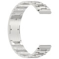 For Huawei Watch GT4 / GT3 / GT2 / GT 46mm Three Strains HW Buckle Metal Watch Band(Silver)