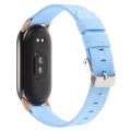 For Xiaomi Mi Band 8 Nylon Canvas Watch Band(Sky Blue)