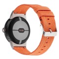For Google Pixel Watch 2 / Pixel Watch Nylon Canvas Watch Band(Orange)