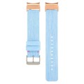 For Samsung Galaxy Watch6/6 Classic/5/5 Pro Nylon Canvas Watch Band(Sky Blue)