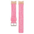 For Samsung Galaxy Watch6/6 Classic/5/5 Pro Nylon Canvas Watch Band(Pink)