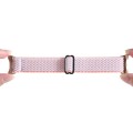 For Google Pixel Watch 2 / Pixel Watch 20mm Wave Braided Nylon Watch Band(Pink)
