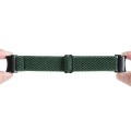 For Samsung Galaxy Watch6/6 Classic/5/5 Pro Wave Braided Nylon Watch Band(Army Green)