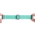 For Samsung Galaxy Watch6/6 Classic/5/5 Pro Wave Braided Nylon Watch Band(Mint Green)