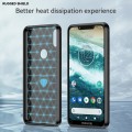 For Motorola Moto One Brushed Texture Carbon Fiber TPU Phone Case(Black)