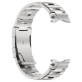 For Samsung Galaxy Watch6/6 Classic/5/5 Pro Button Style Titanium Steel Metal Watch Band(Silver)