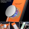 For Samsung Galaxy S24 Ultra 5G Sliding Camera Cover PC MagSafe Phone Case(Orange)