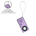 For Honor X9a/Magic5 Lite Organ Card Bag Ring Holder PU Phone Case with Lanyard(Purple)