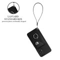 For Samsung Galaxy A53 5G Organ Card Bag Ring Holder PU Phone Case with Lanyard(Black)