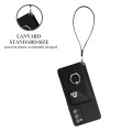 For Samsung Galaxy S20 FE Organ Card Bag Ring Holder PU Phone Case with Lanyard(Black)