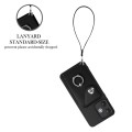 For Xiaomi Redmi 13C 5G / Redmi 13R Organ Card Bag Ring Holder PU Phone Case with Lanyard(Black)