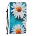 For Samsung Galaxy A05S Colored Drawing Pattern Leather Phone Case(Daisy)