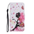 For Samsung Galaxy A05S Colored Drawing Pattern Leather Phone Case(Dancing Girl)