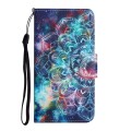 For Samsung Galaxy A05S Colored Drawing Pattern Leather Phone Case(Star Mandala)