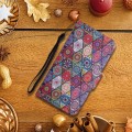 For Samsung Galaxy A05S Colored Drawing Pattern Leather Phone Case(Diamond Kaleidoscope)
