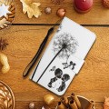 For Samsung Galaxy A05S Colored Drawing Pattern Leather Phone Case(Dandelion)