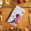 For Samsung Galaxy A15 Colored Drawing Pattern Leather Phone Case(Dancing Girl)