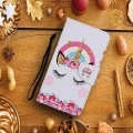 For Samsung Galaxy A15 Colored Drawing Pattern Leather Phone Case(Crown Unicorn)